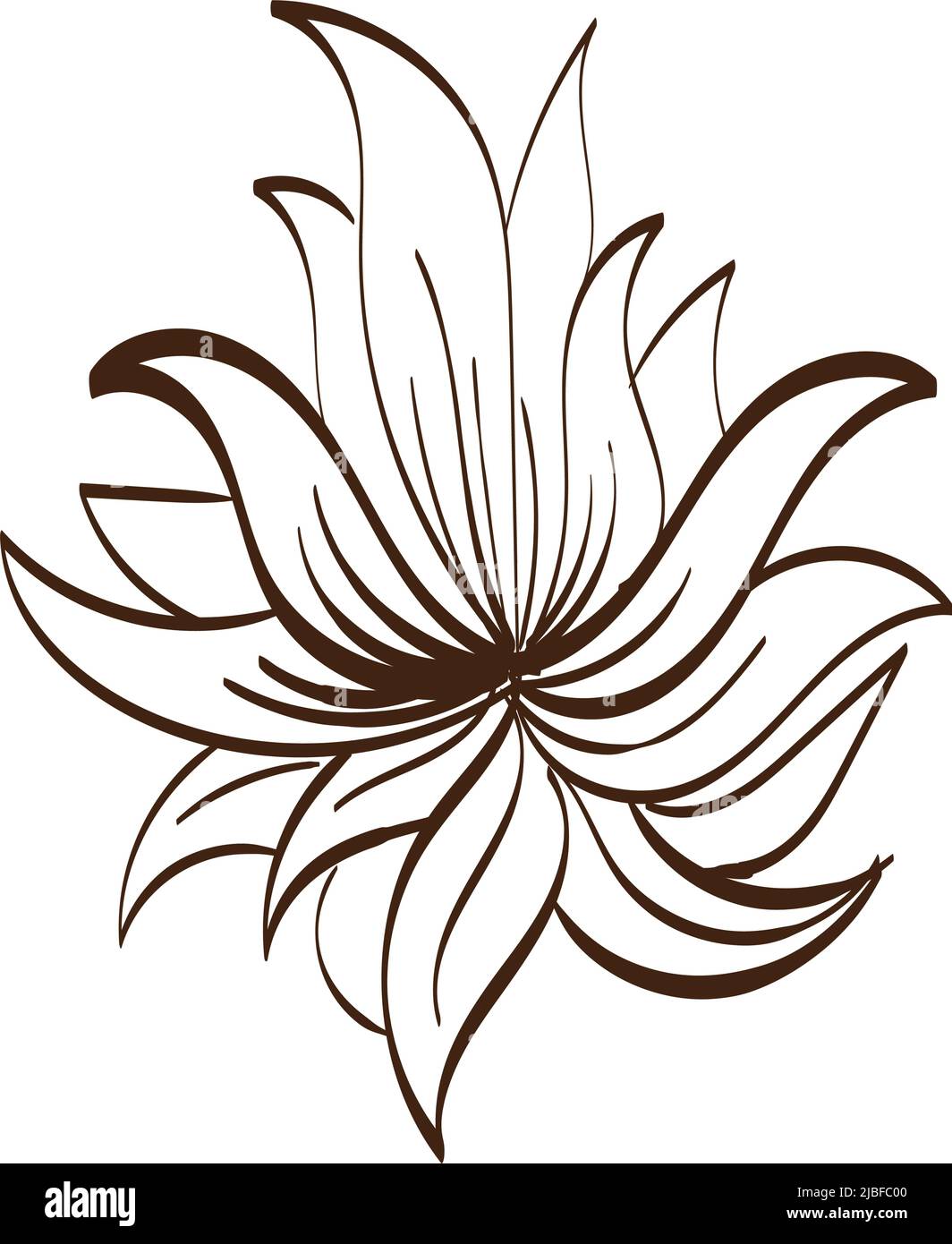 Flower Vector Art. Flower Art Drawing. Flower Embroidery design ...