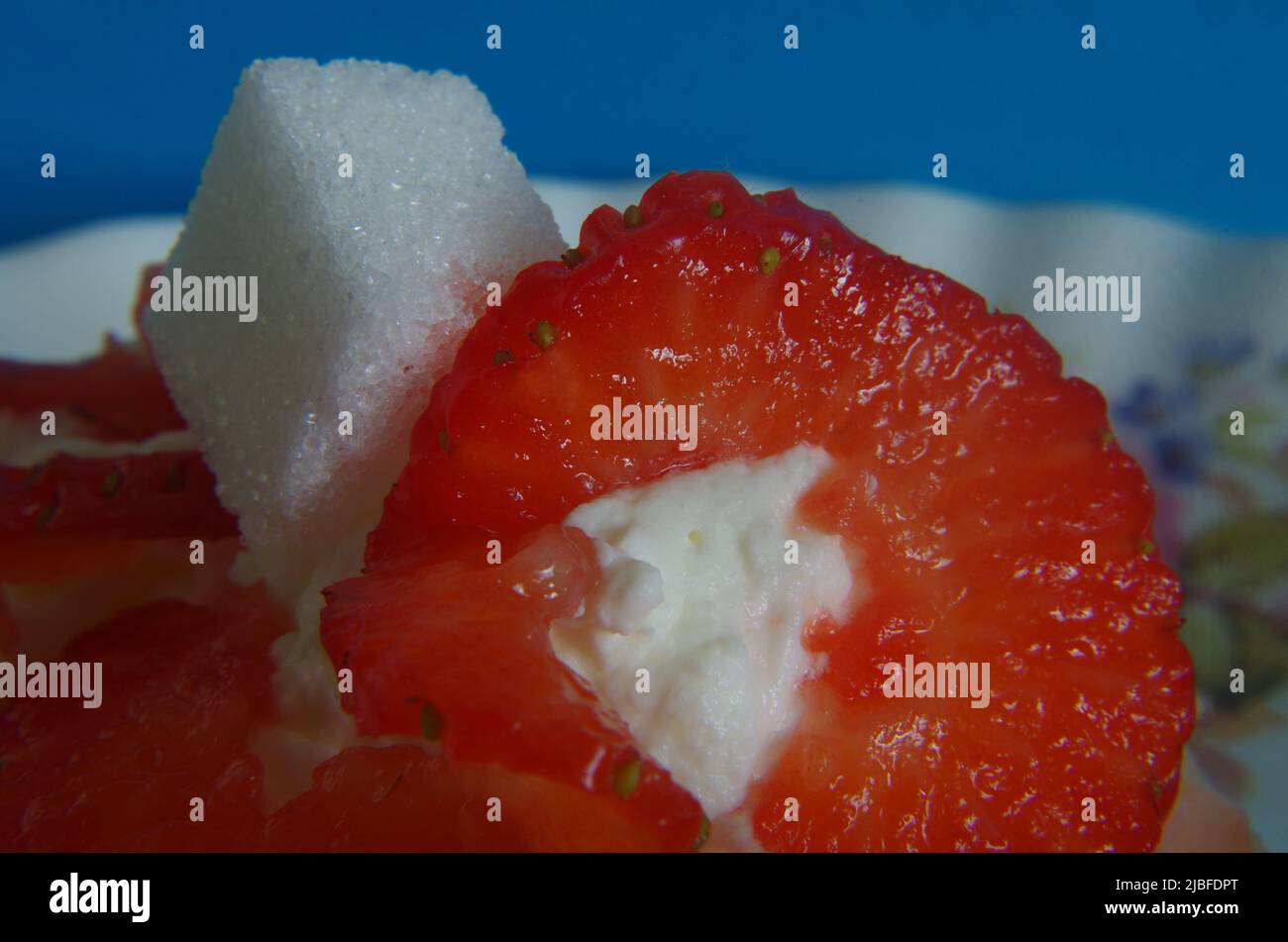 Strawberrys like in Wimbledon. Stock Photo