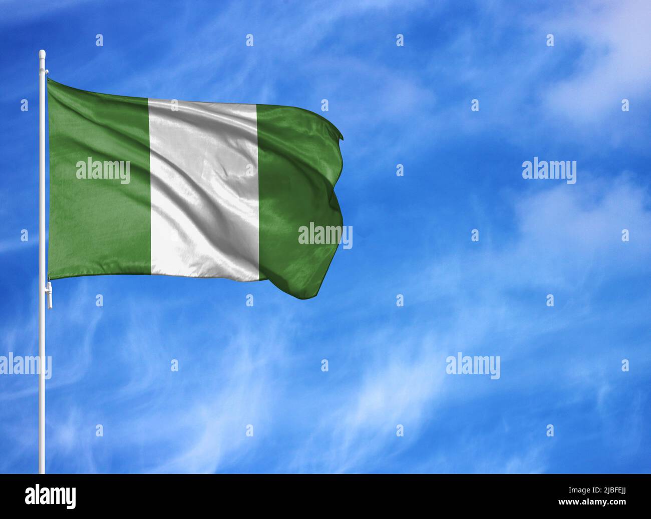 national-flag-of-nigeria-on-a-flagpole-stock-photo-alamy