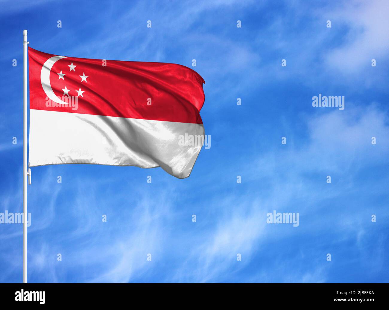 Singapore map flag hires stock photography and images Alamy