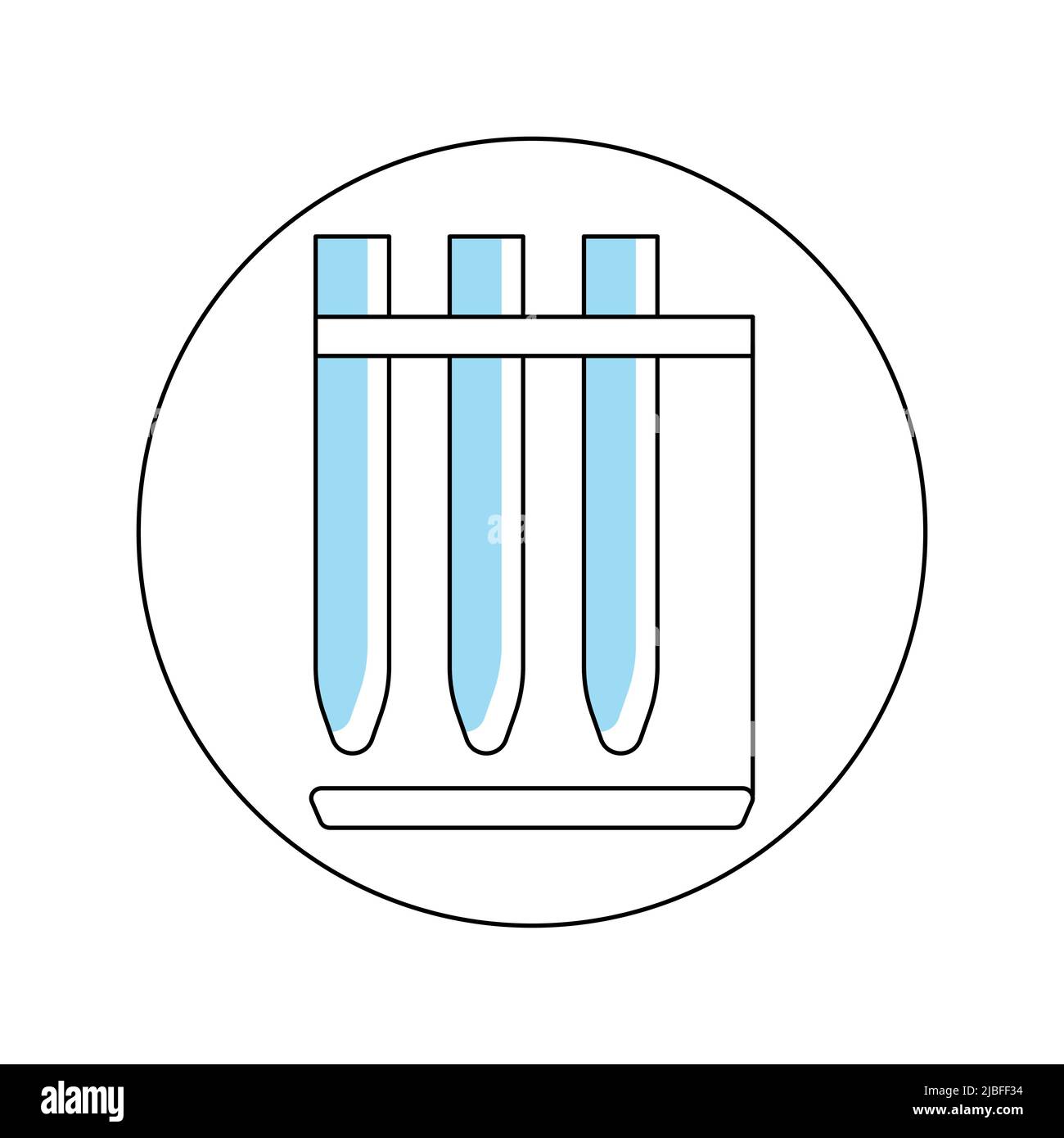 Round template pharmacy icon, testtube symbol Stock Vector Image & Art
