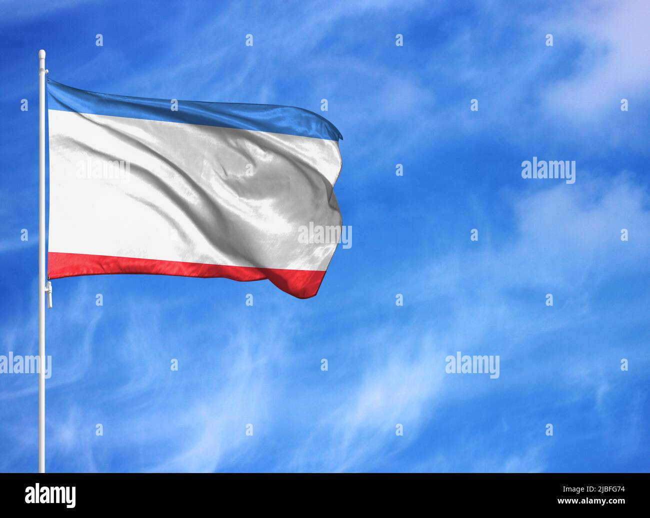 Flag crimea on flagpole hi-res stock photography and images - Alamy