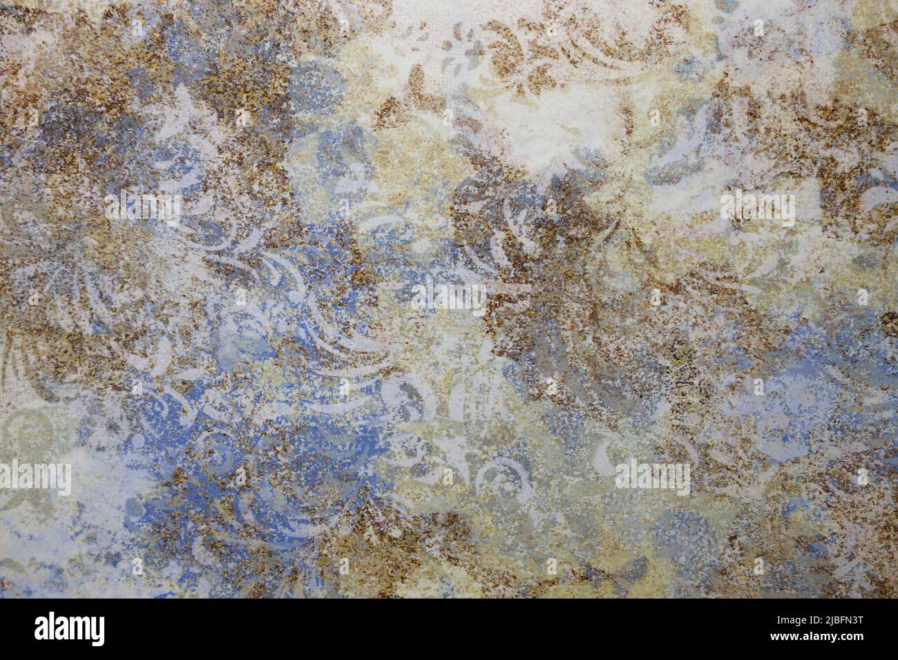Modern ceramic tile background with damask pattern vintage effect Stock Photo