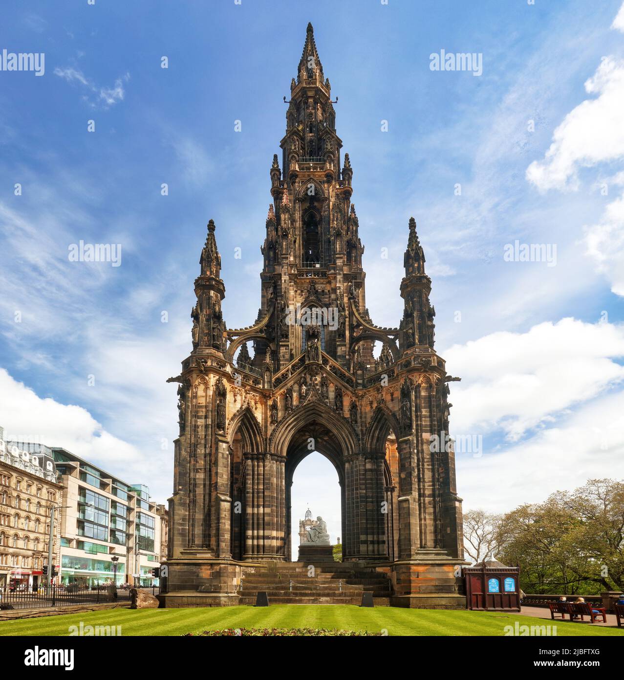 Scott Monument in Edinburgh, Scotland, United Kingdom Stock Photo