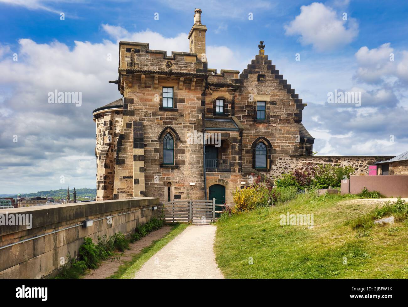City Observatory in Calton Hill, Edinburgh - Scotland Stock Photo