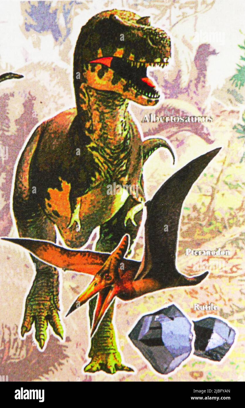 MOSCOW, RUSSIA - MAY 20, 2022: Postage stamp printed in Sao Tome and