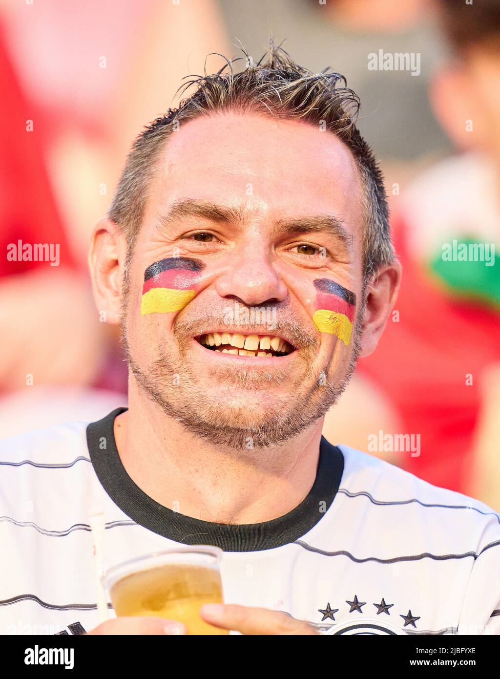 DFB and ITA fans in the UEFA Nations League 2022 match ITALY - GERMANY 1-1  in Season 2022/2023 on Juni 04, 2022  in Bologna, Italy.  © Peter Schatz / Alamy Live News Stock Photo
