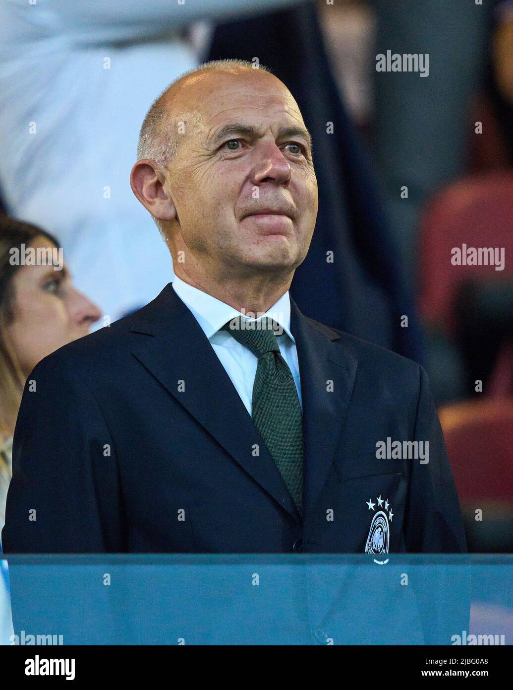 Bernd Neuendorf,  DFB President German Football Association,  in the UEFA Nations League 2022 match ITALY - GERMANY 1-1  in Season 2022/2023 on Juni 04, 2022  in Bologna, Italy.  © Peter Schatz / Alamy Live News Stock Photo