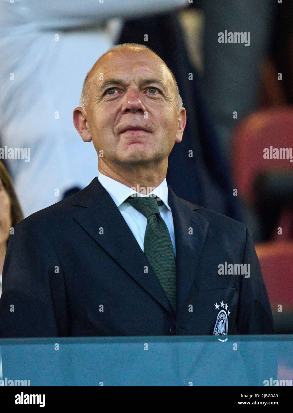Bernd Neuendorf,  DFB President German Football Association,  in the UEFA Nations League 2022 match ITALY - GERMANY 1-1  in Season 2022/2023 on Juni 04, 2022  in Bologna, Italy.  © Peter Schatz / Alamy Live News Stock Photo