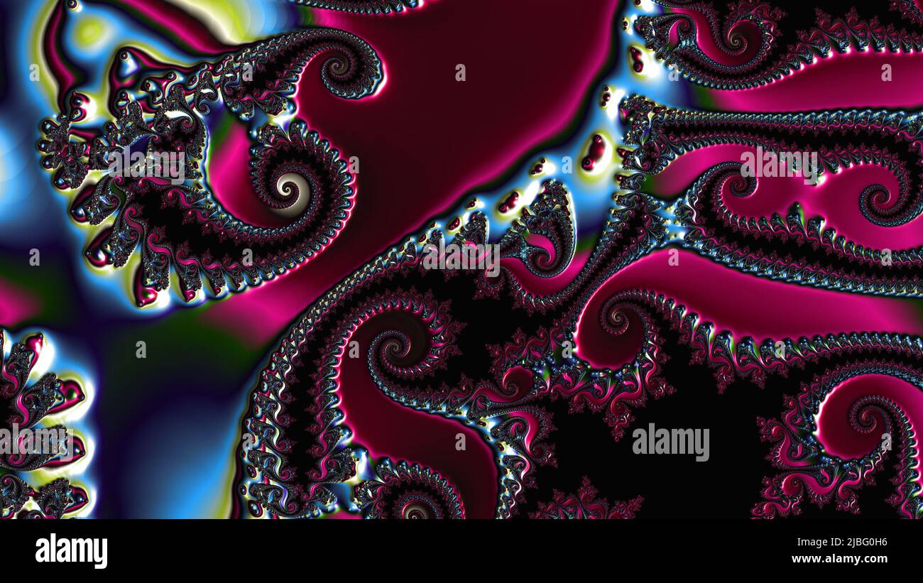 Abstract Computer generated Fractal design. A fractal is a never-ending ...