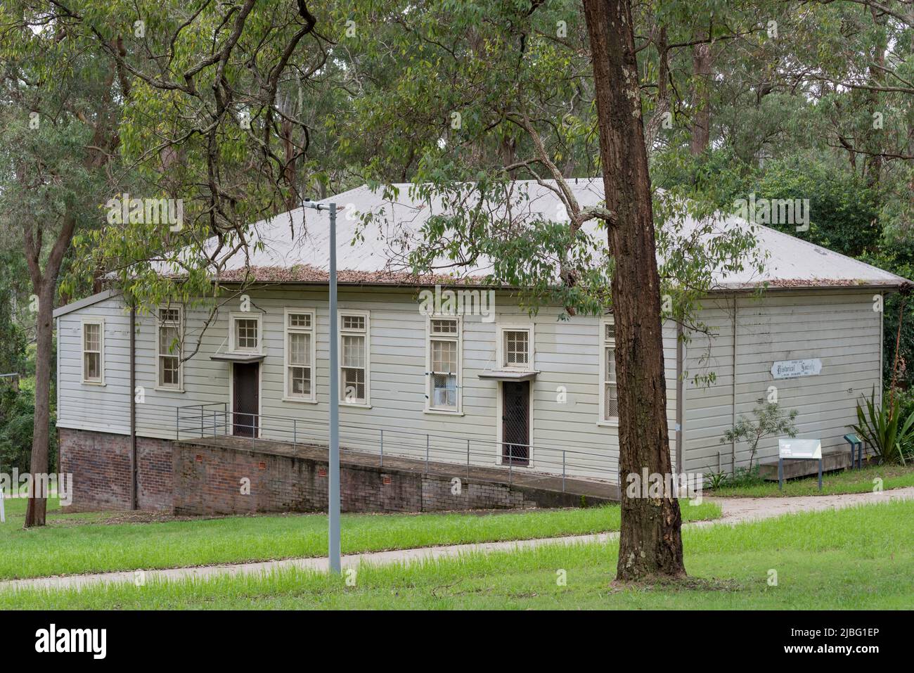 Joseph Collingridge Hall started as Hornsby Drill Hall built in 1900. Its has been used by the military, as a courthouse, a school and now a museum Stock Photo