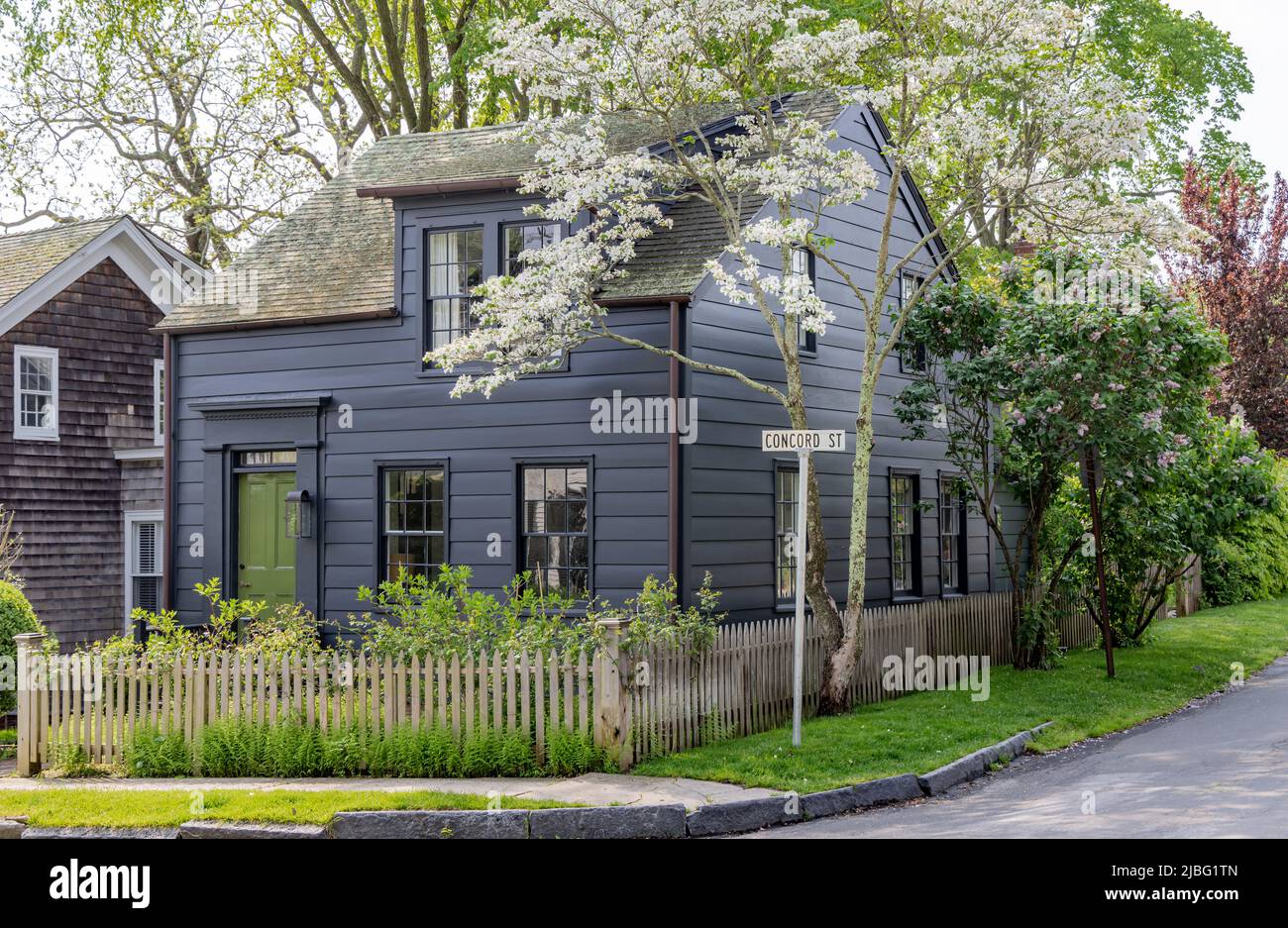 Old Sag Harbor home at 23 Concord Street, Sag Harbor, NY Stock Photo ...