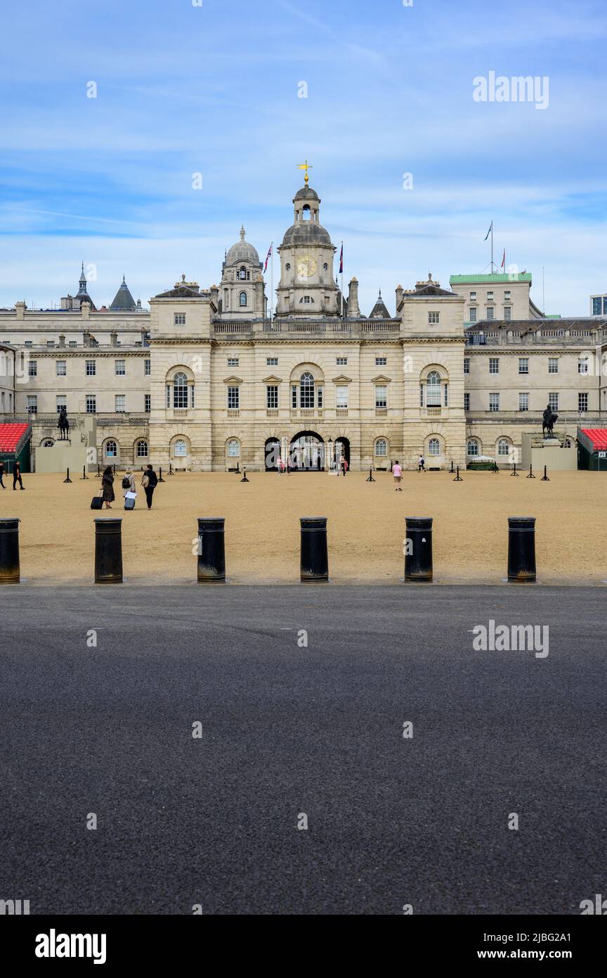 LONDON May 18, 2022 Horse Guards Parade during preparations for Platinum Jubilee celebrations
