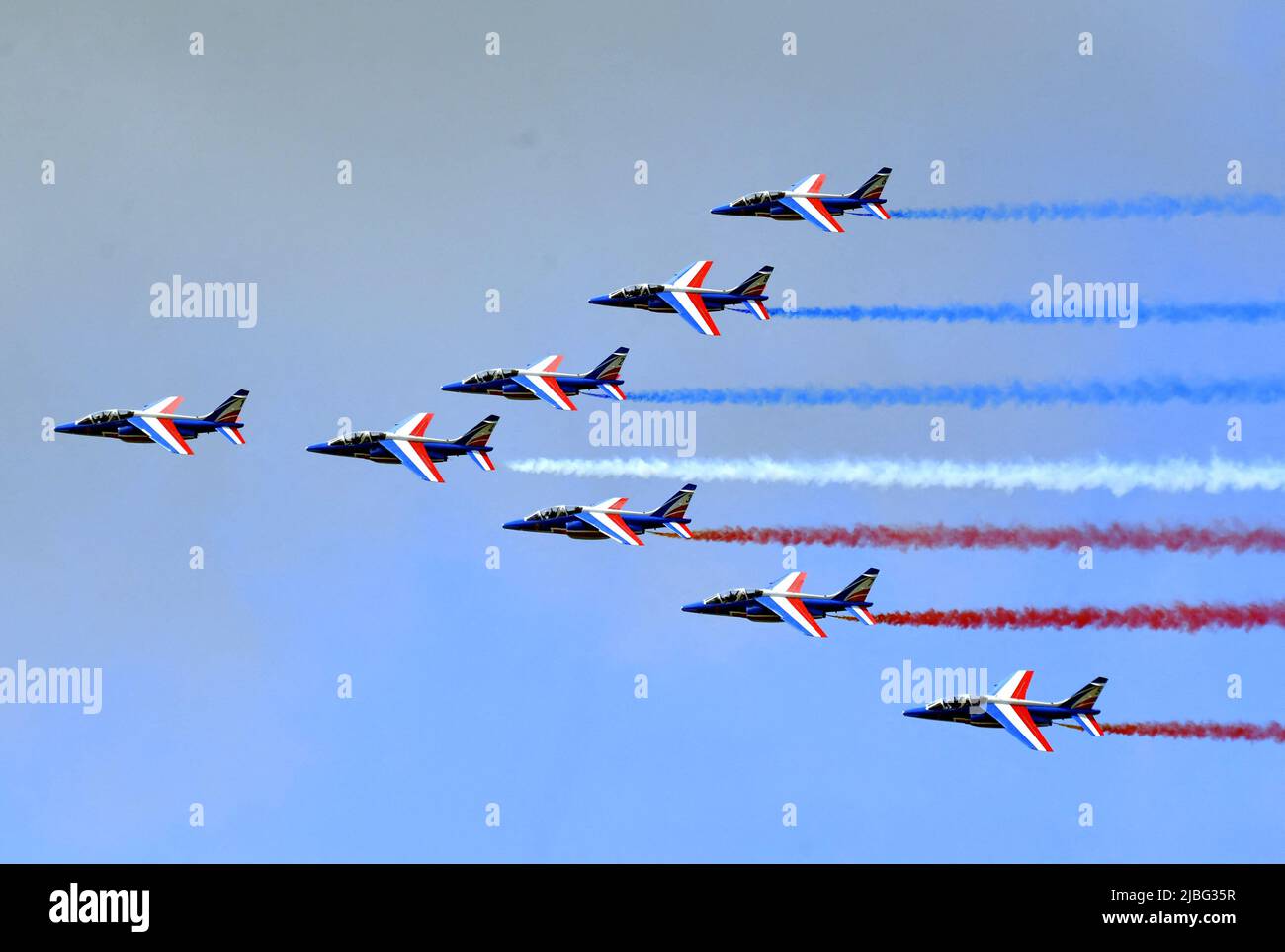 Demonstration Meeting Patrouille De France in la ferté Allais, France ...