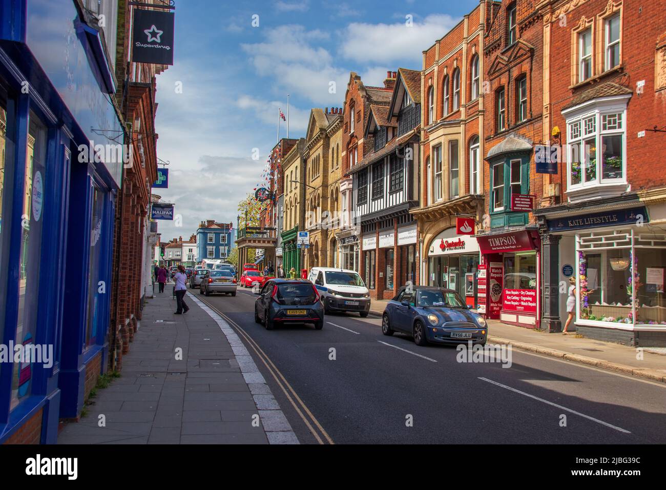 Maldon High Street, Essex, England, Great Britain, United Kingdom Stock