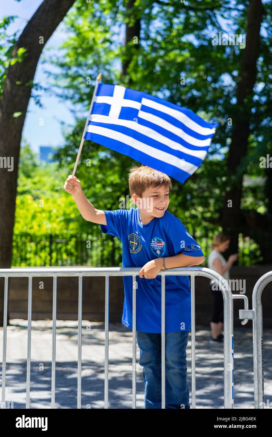 New York City, USA. 05th June, 2022. The Greek Independence Day Parade