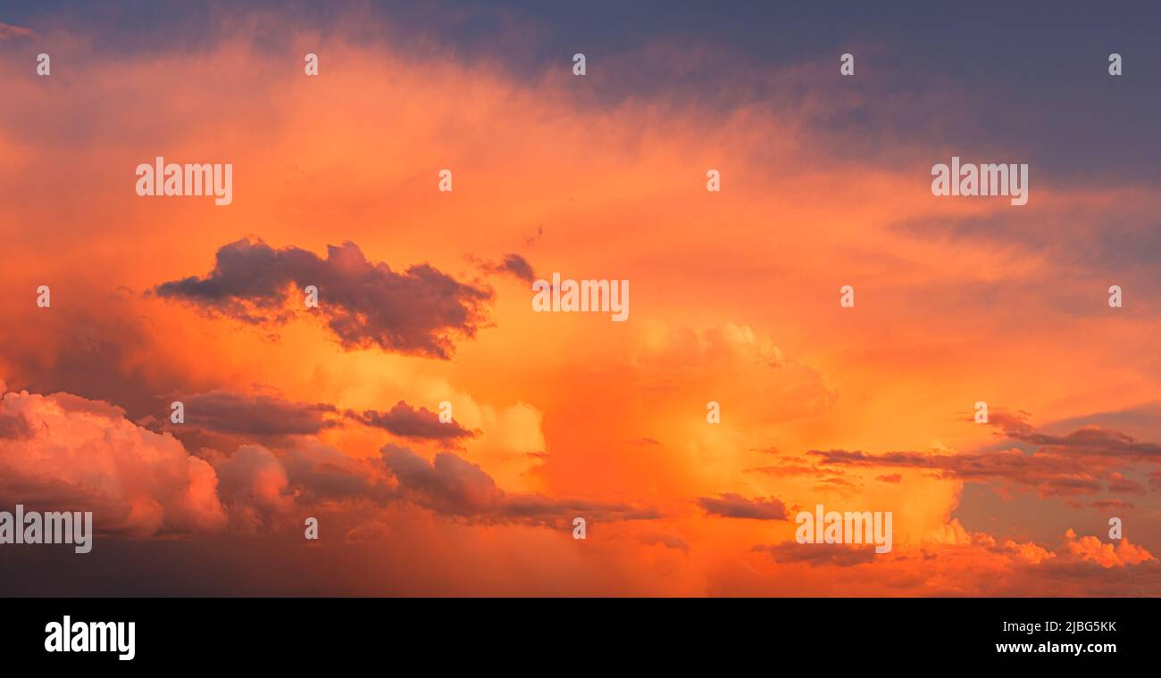 Beautiful sky sunset as background Stock Photo - Alamy