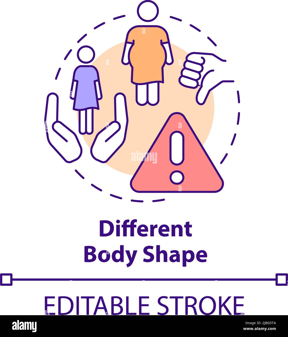 Different Body Shape Concept Icon Stock Vector Image Art Alamy different-body-shape-concept-icon-stock-vector-image-art-alamy
