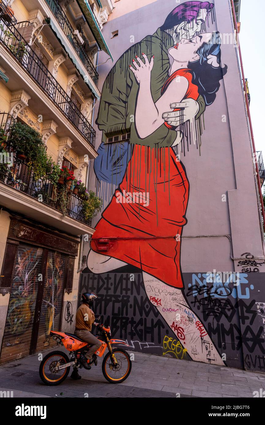 Madrid wall art Stock Photo