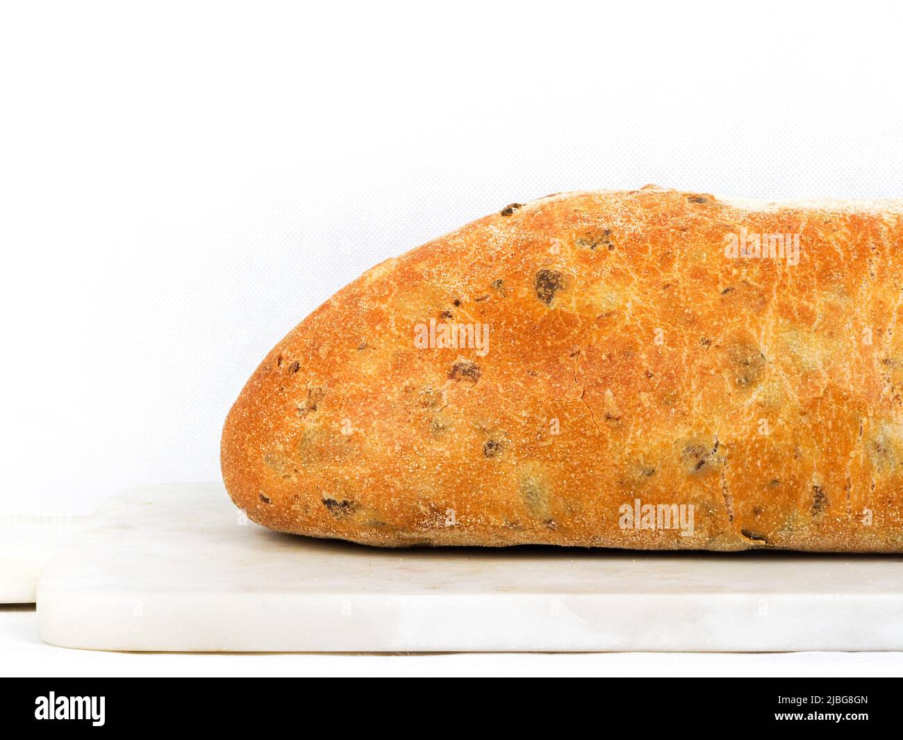 organic multi cereal mediterranean green olives bread bun Stock Photo Alamy
