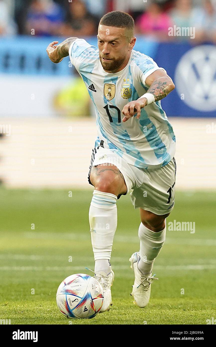 Pamplona, Spain on June 5, 2022 Argentinas Alejandro El Papu Gomez during FIFA friendly match