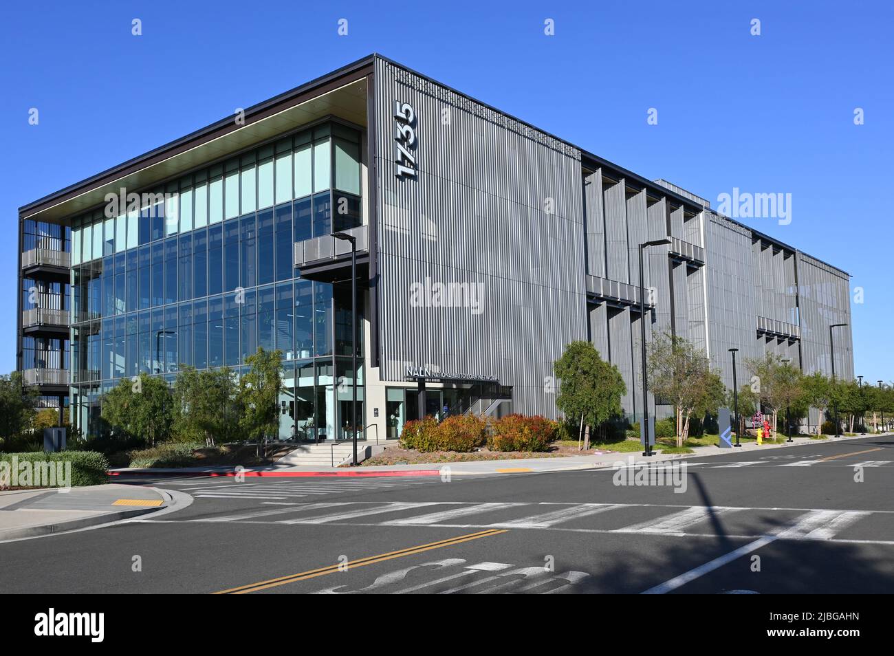 TUSTIN, CALIFORNIA - 5 JUNE 2022: The National Auto Loan Network building at the Flight at Tustin Legacy. Stock Photo