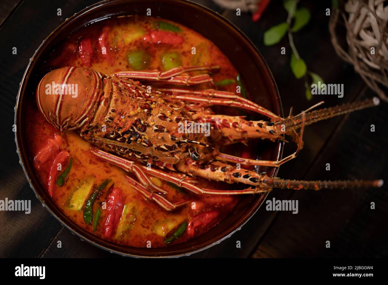 Delicious Lobster Curry with Coconut Milk Stock Photo Alamy