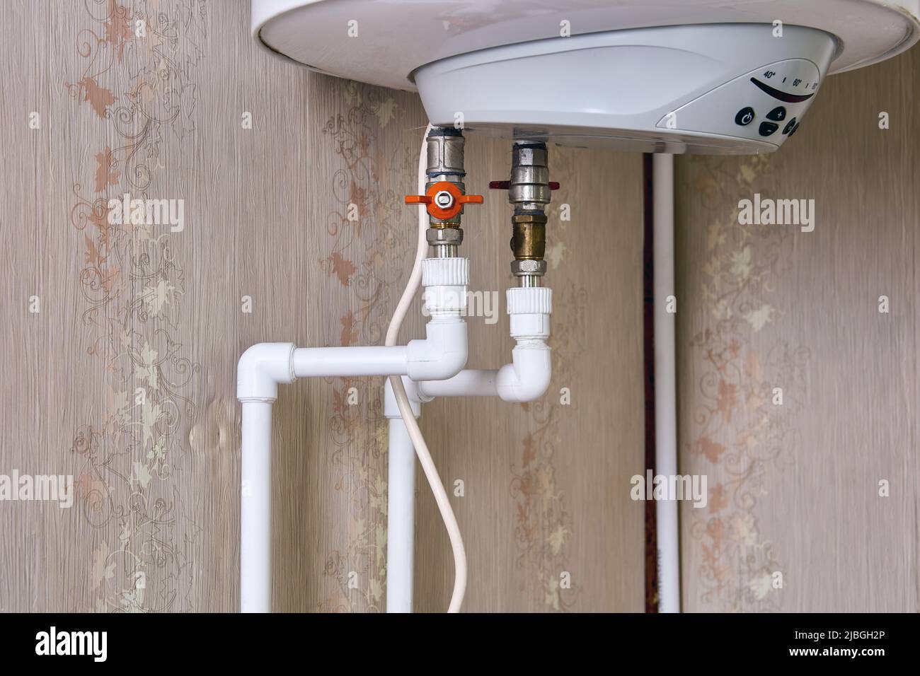 Electric tank water heater, using electricity to heat water for home