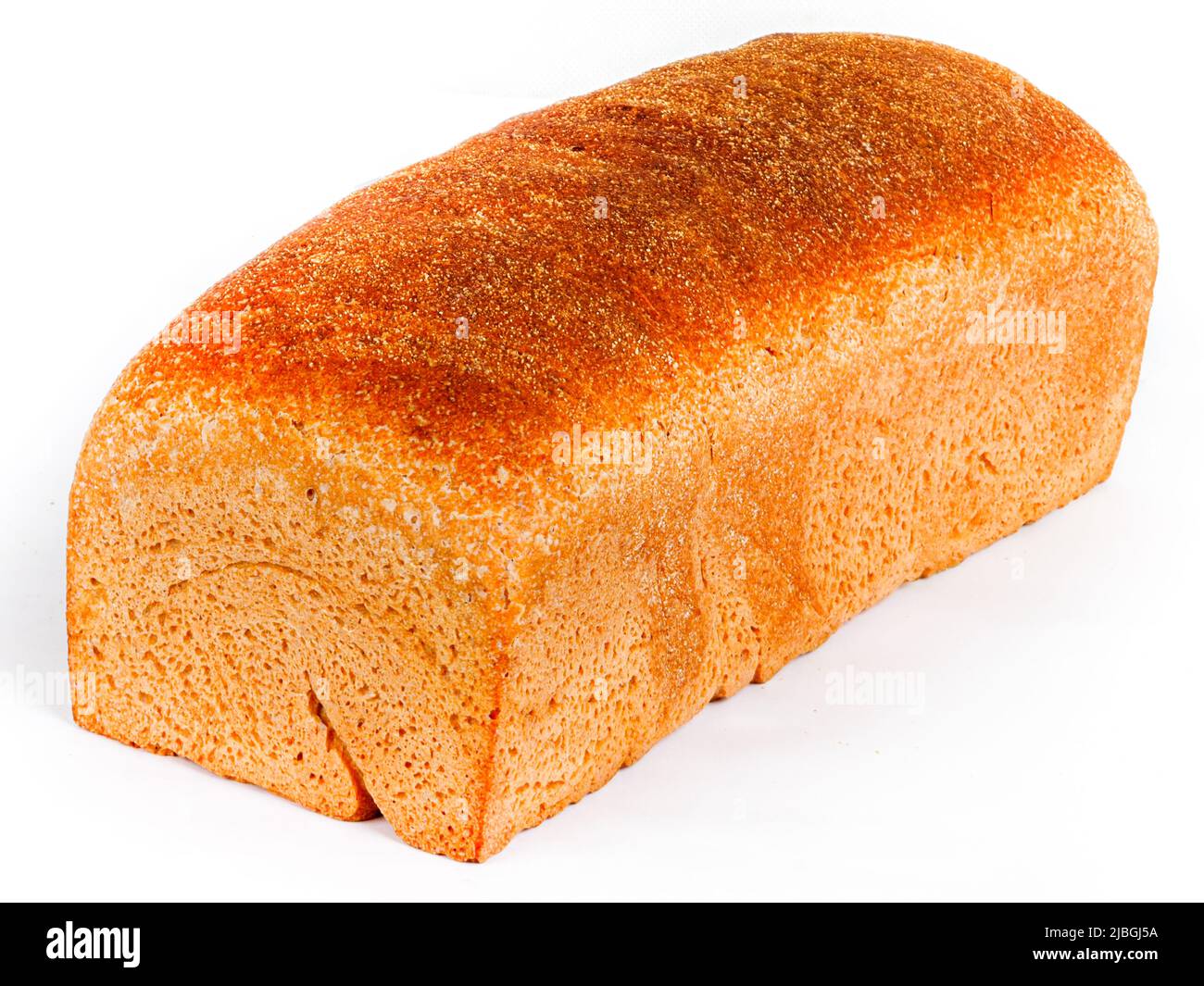 organic bread bun on white background Stock Photo - Alamy