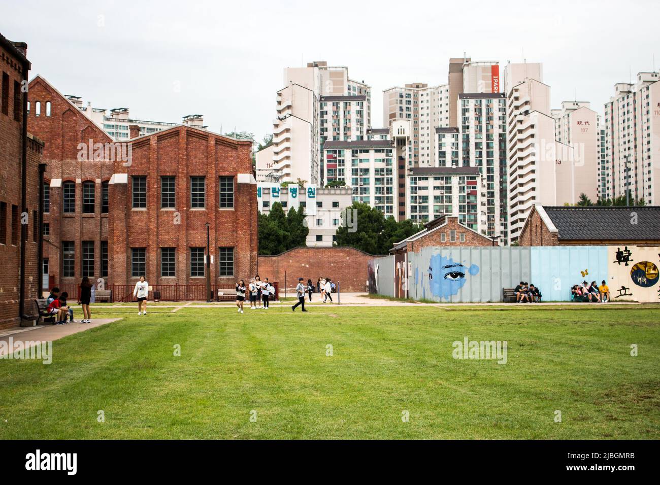 Seoul, South Korea - Sep. 19, 2018: Seodaemun Prison History Hall. During the early part of the Japanese colonial period, it was known as Keijo Prison Stock Photo