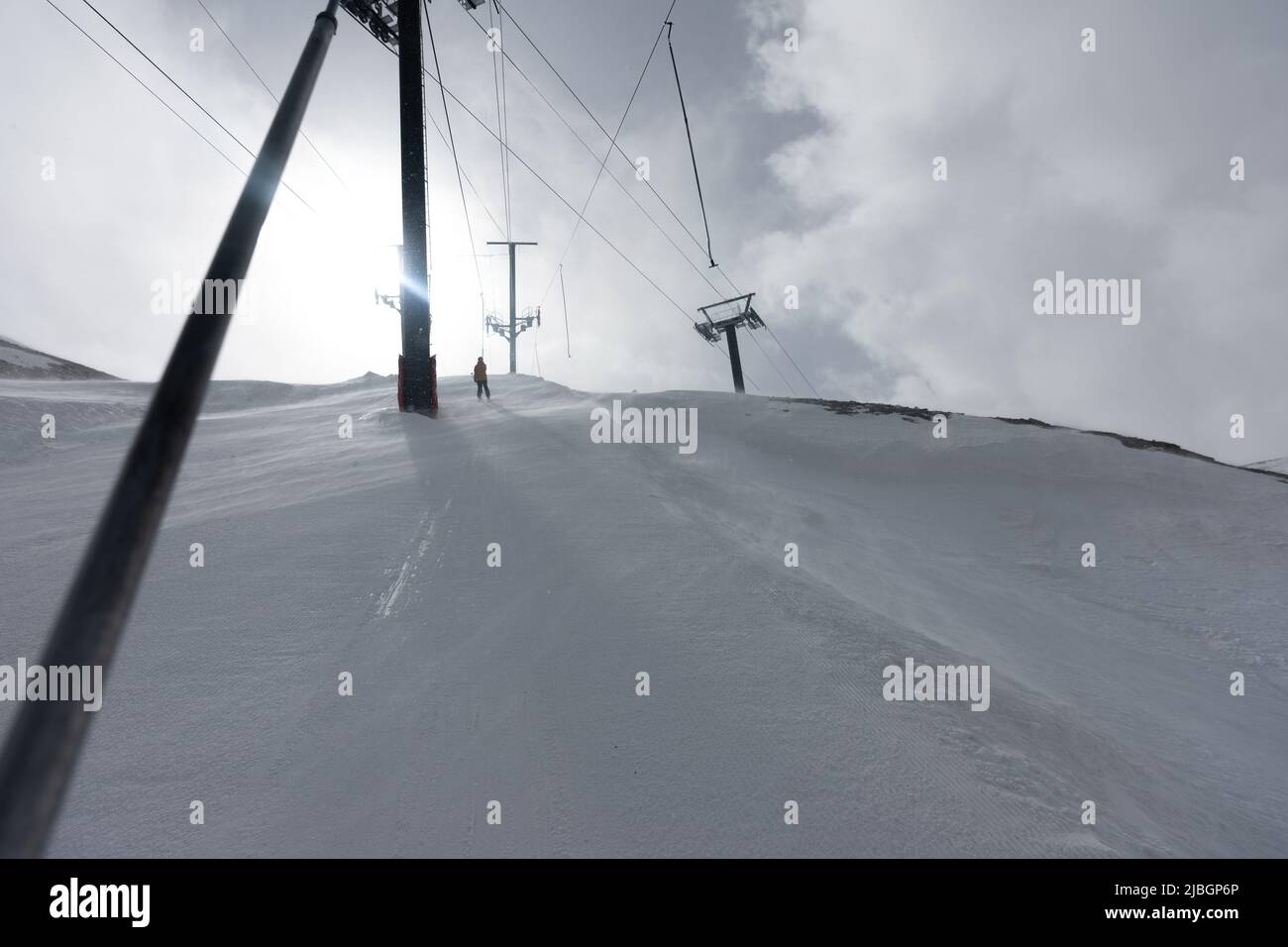 A TBar in Val d’Isère Ski Resort in the French Alps Stock Photo Alamy