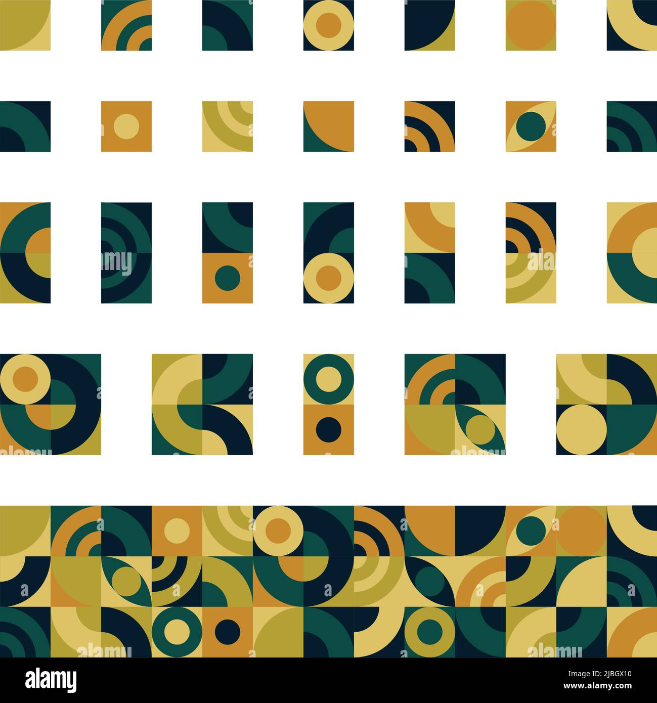 Different abstract Bauhaus elements, modern geometric shapes in a ...