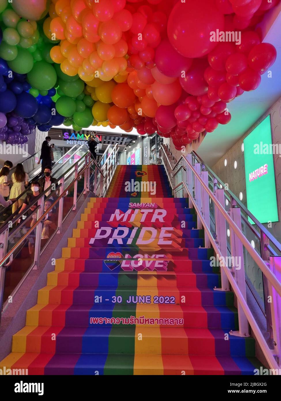 LGBTQ+ Pride Month 2022 celebration in Thailand Stock Photo