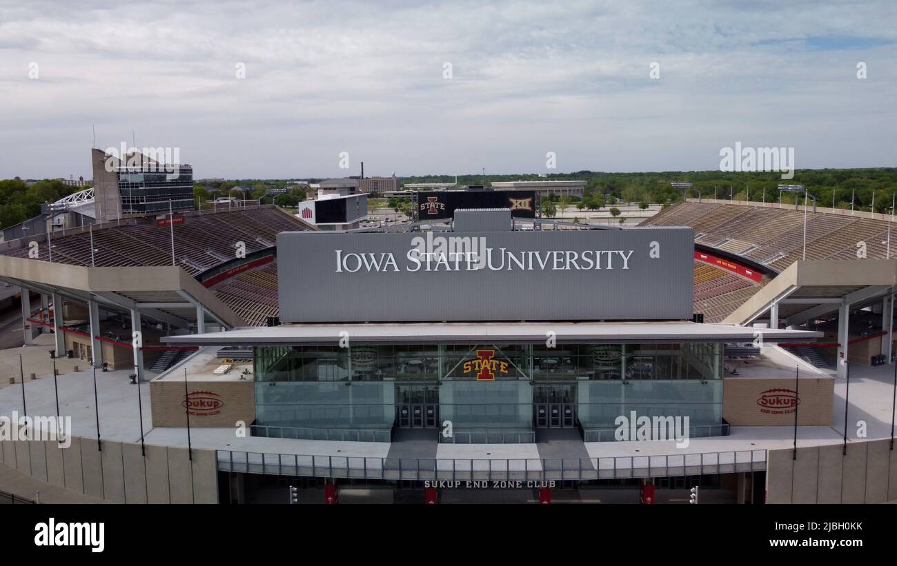 Ames, Iowa - May 28, 2022: Iowa State University Cyclones' college campus Stock Photo