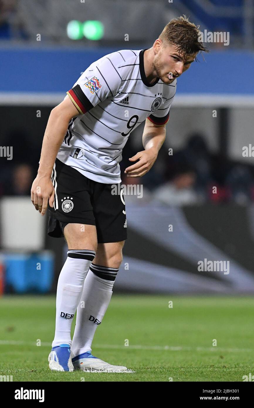 Bologna, Italy , 04th June , 2022 Pictured left to right, Timo Werner of Germany     during football Nations League 2022 Italy-Germany Credit: Massimo Insabato/Alamy Live News Stock Photo