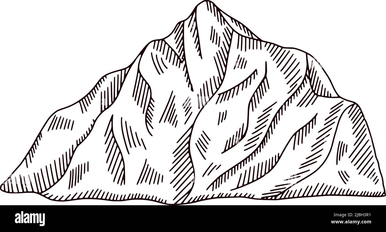 Mountain Doodle Vector Art Icons and Graphics for Free Download