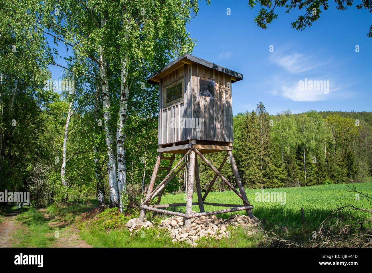 Erlebnisweg Heinrichs, a hiking path in the Waldviertel deer stand
