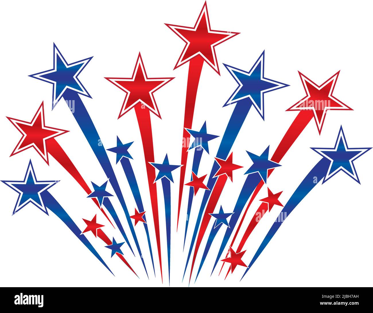 Patriotic Starburst Red white and blue Stock Vector Image & Art Alamy