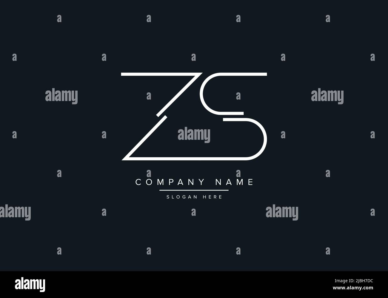 alphabet letters monogram icon logo ZS Stock Vector Image & Art - Alamy