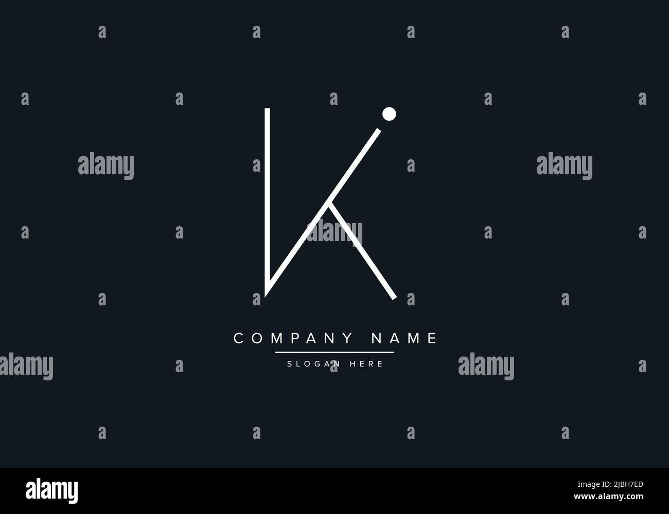 alphabet letters monogram icon logo KI Stock Vector
