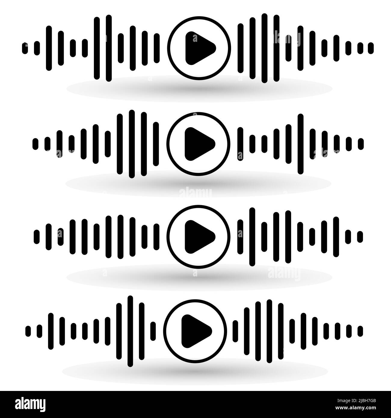 Voice message icon. Voice messages black icon with sound wave and