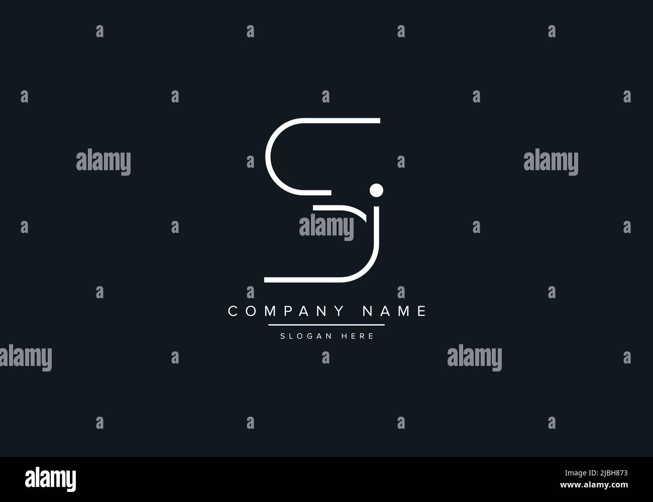 Creative Letters SI Logo Design Vector Template. Stock Vector