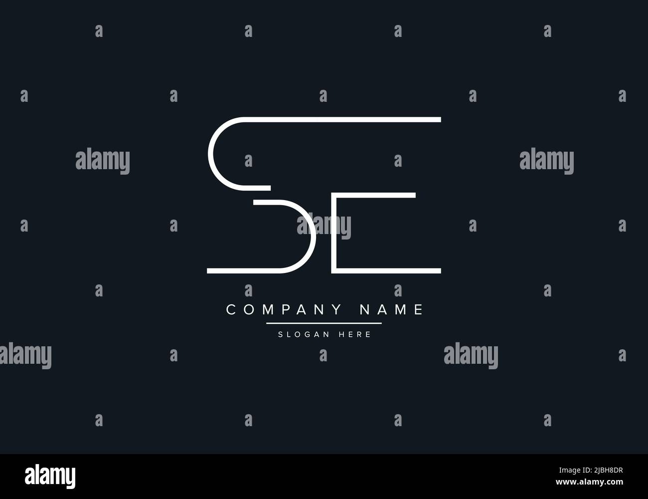 Creative LettersSE Logo Design Vector Template. Stock Vector