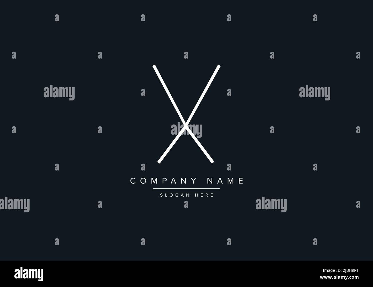 Creative Letters VX Logo Design Vector Template. Stock Vector