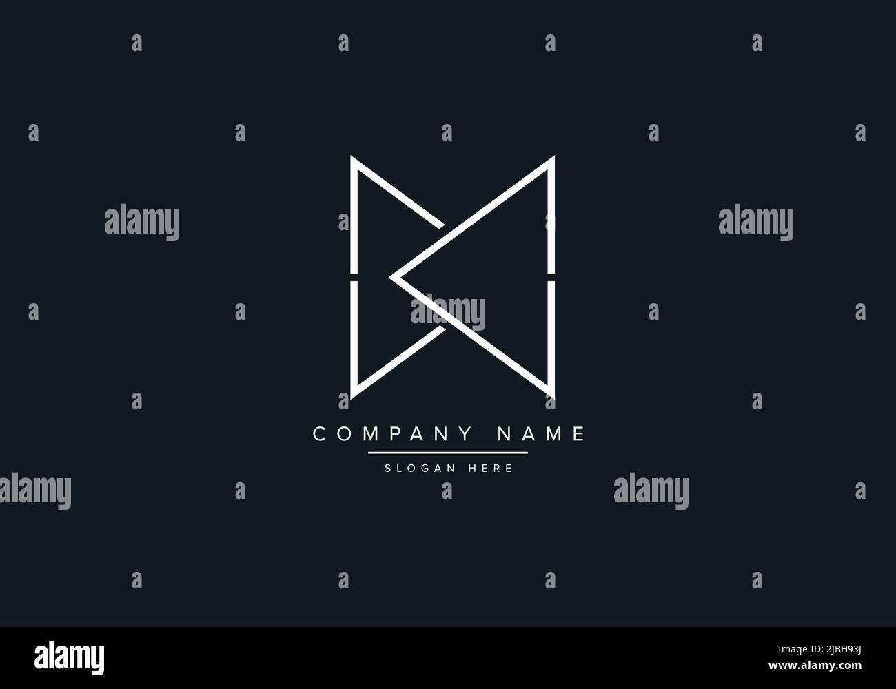 WM abstract letters logo monogram Stock Vector