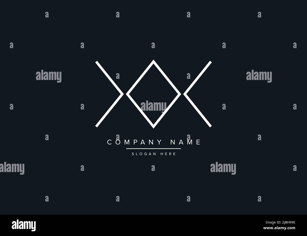 XX abstract letters logo monogram Stock Vector