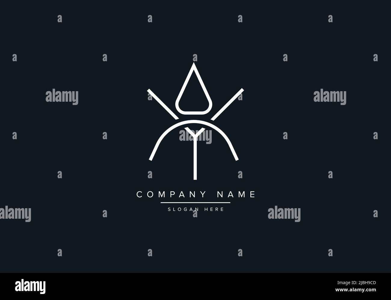 YA abstract letters logo monogram Stock Vector