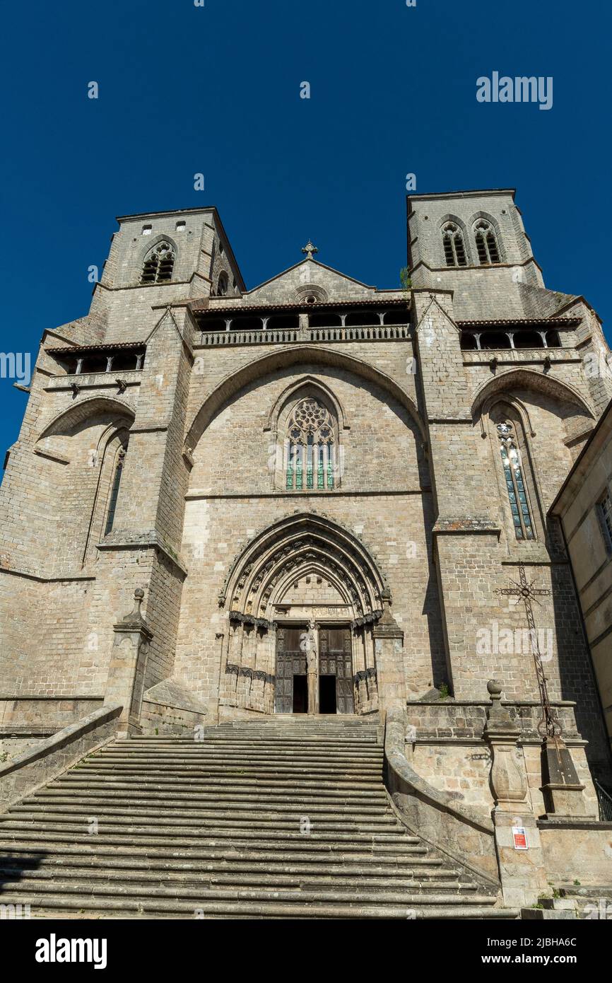 La Chaise Dieu . Entrance of Saint Robert abbaye . Haute Loire department.  Auvergne Rhone Alpes. France Stock Photo - Alamy