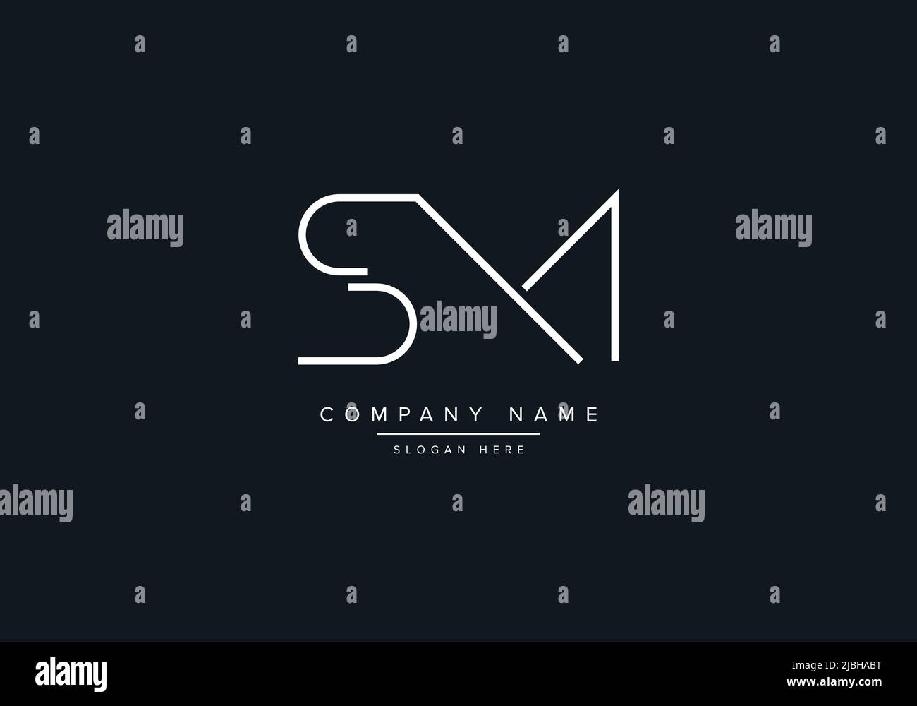 SM abstract letters logo monogram Stock Vector Image & Art - Alamy