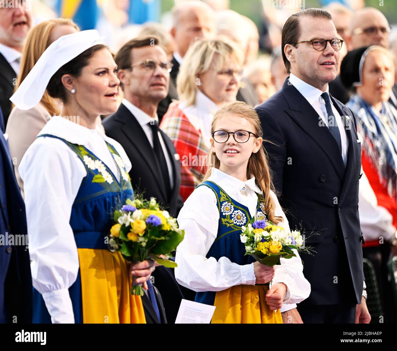 STOCKHOLM 20220606 Sweden's Crown Princess Victoria, Prince Oscar(00)